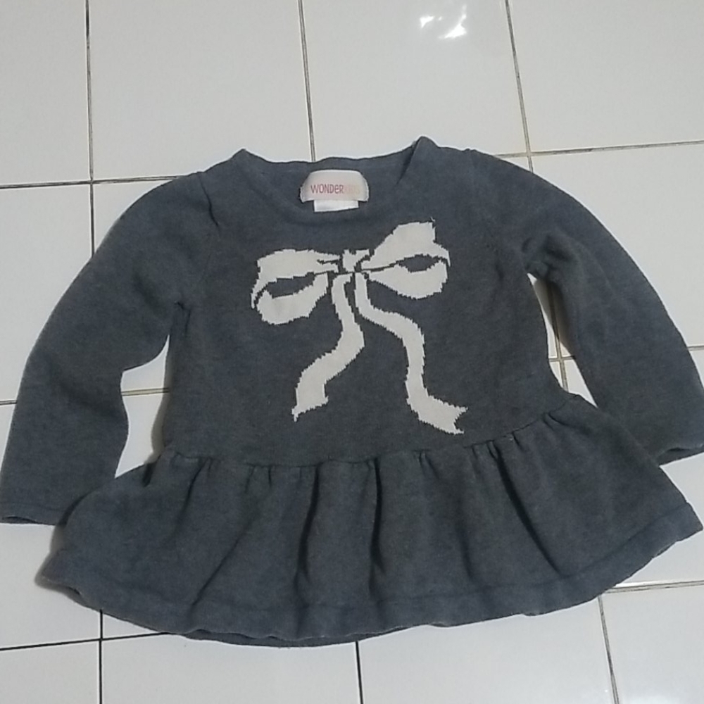Wonderkids Shirt Blouse Long Sleeve Baby Girl 12M